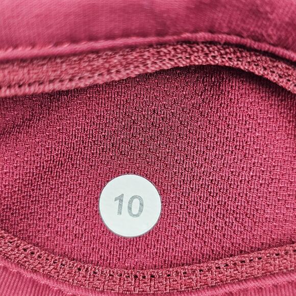 Lululemon Pace Rival Skirt Womens 10 Red Athletic Tennis Preppy Lined Athleisure - Picture 8 of 8